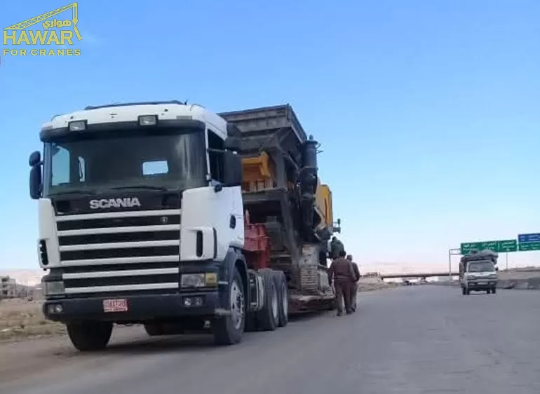 نقل البضائع والمعدات الثقيلة